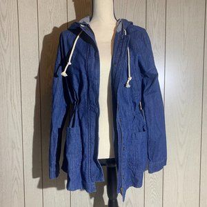 Forever 21 Denim Trench Coat